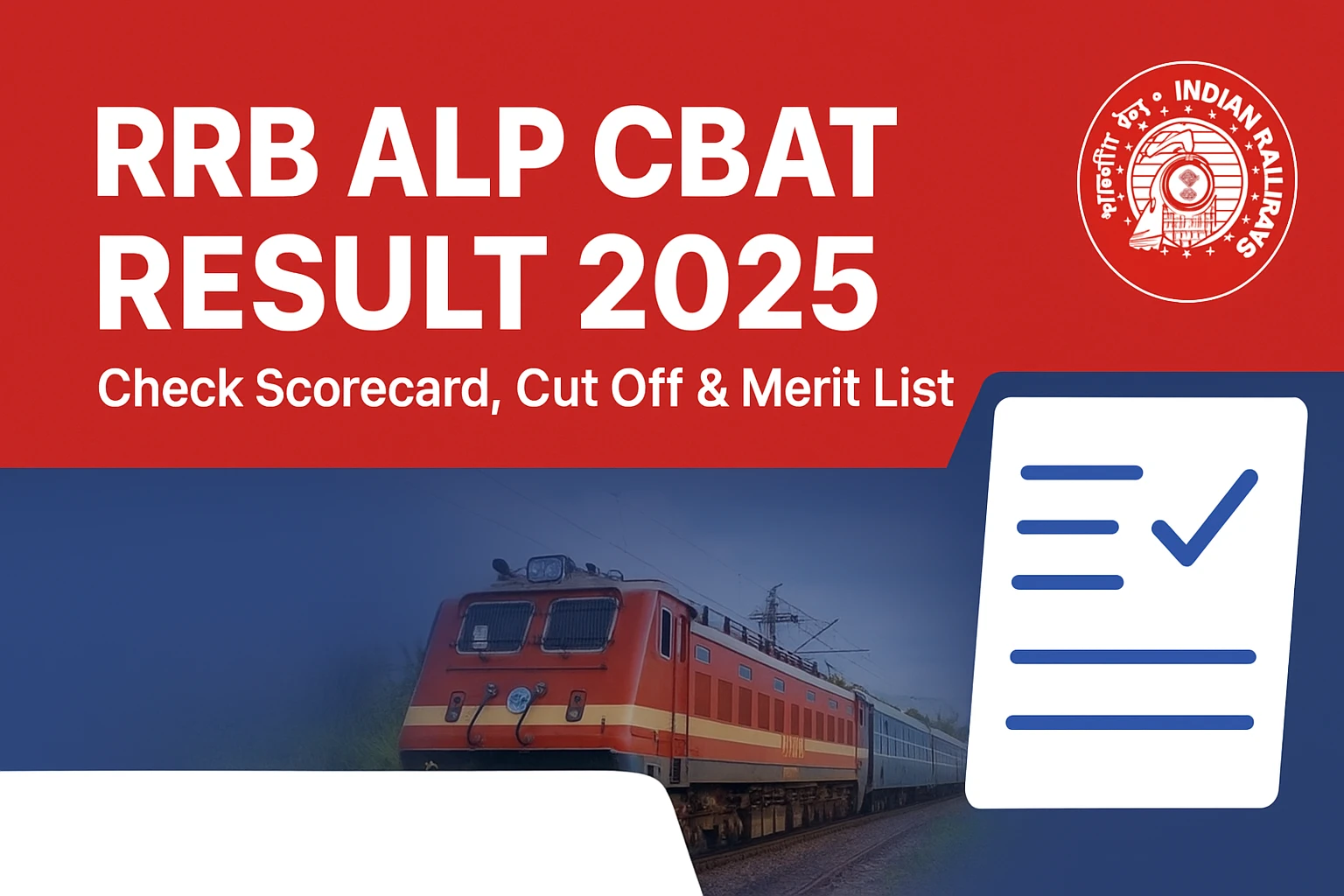 RRB ALP CBAT Result